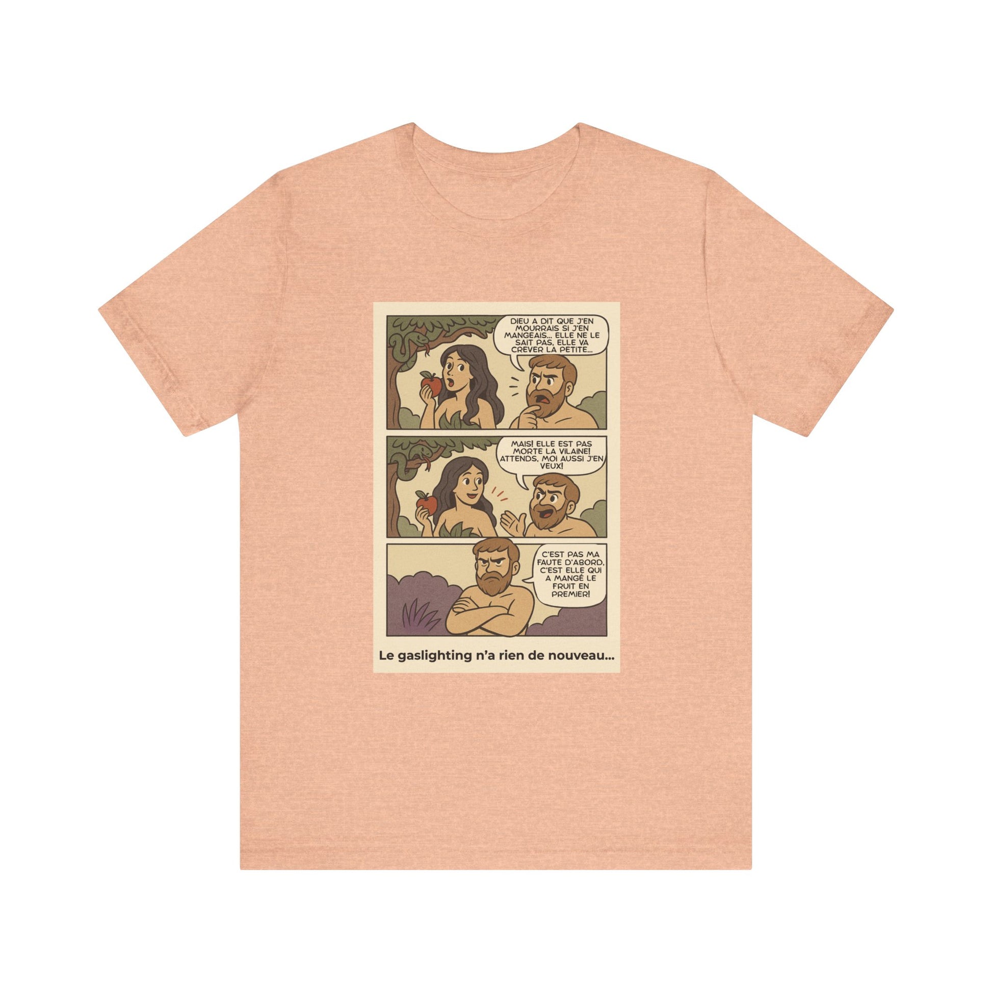 T-shirt - Adam et Eve... Le gaslighting n'a rien de nouveau
