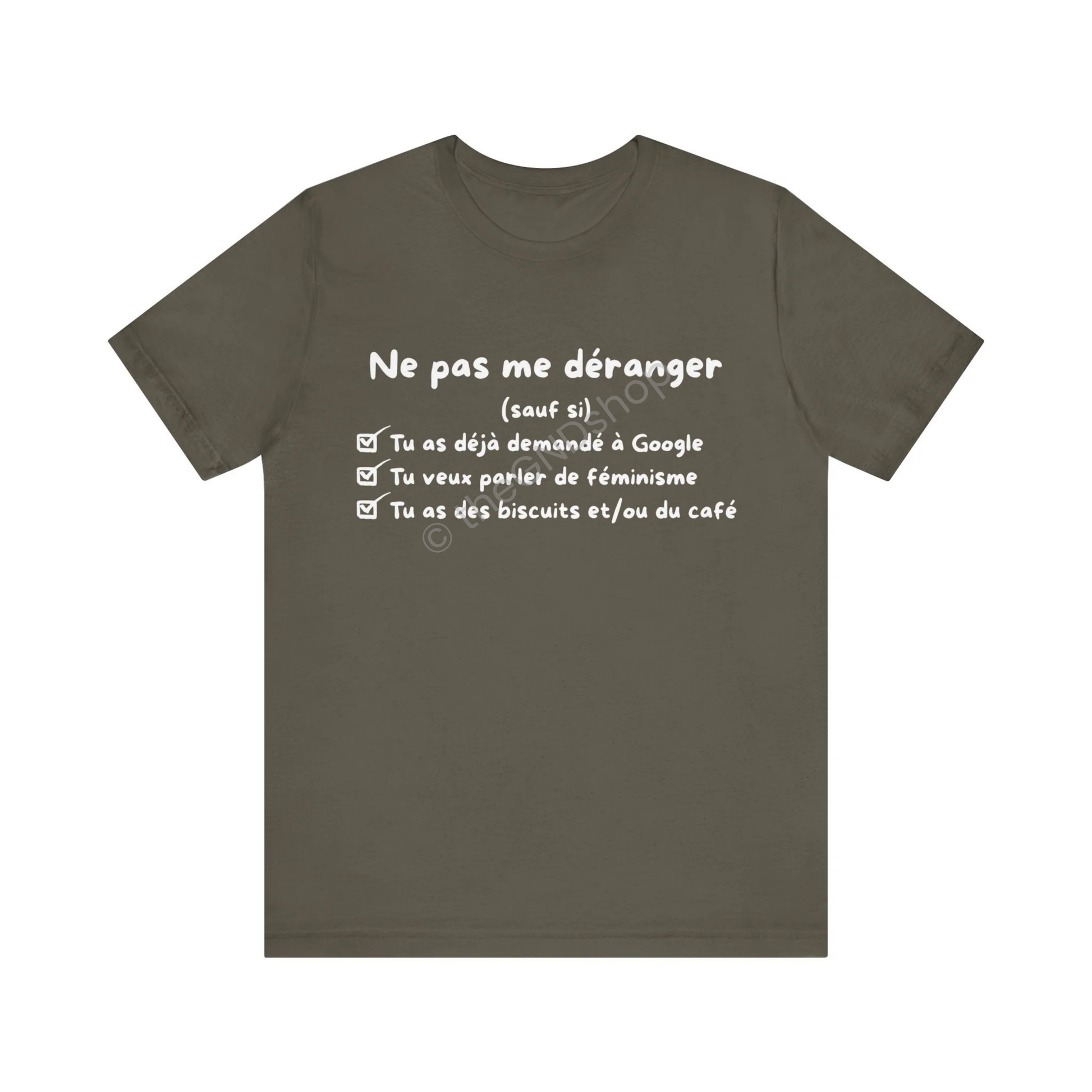 T-Shirt Unisex - Ne pas me déranger (sauf si)