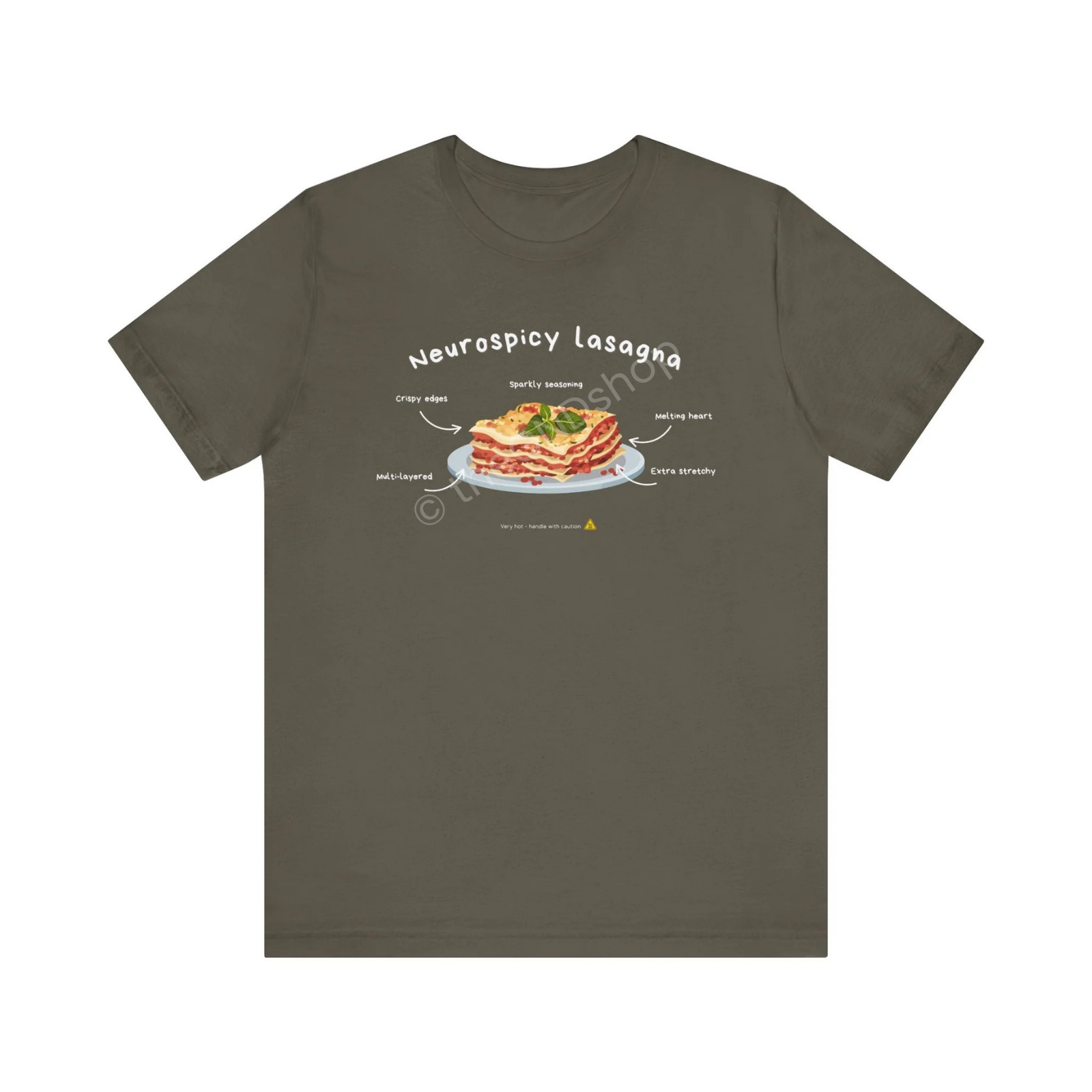 Unisex T-shirt - Neurospicy Lasagna – Multi-layered and extra spicy