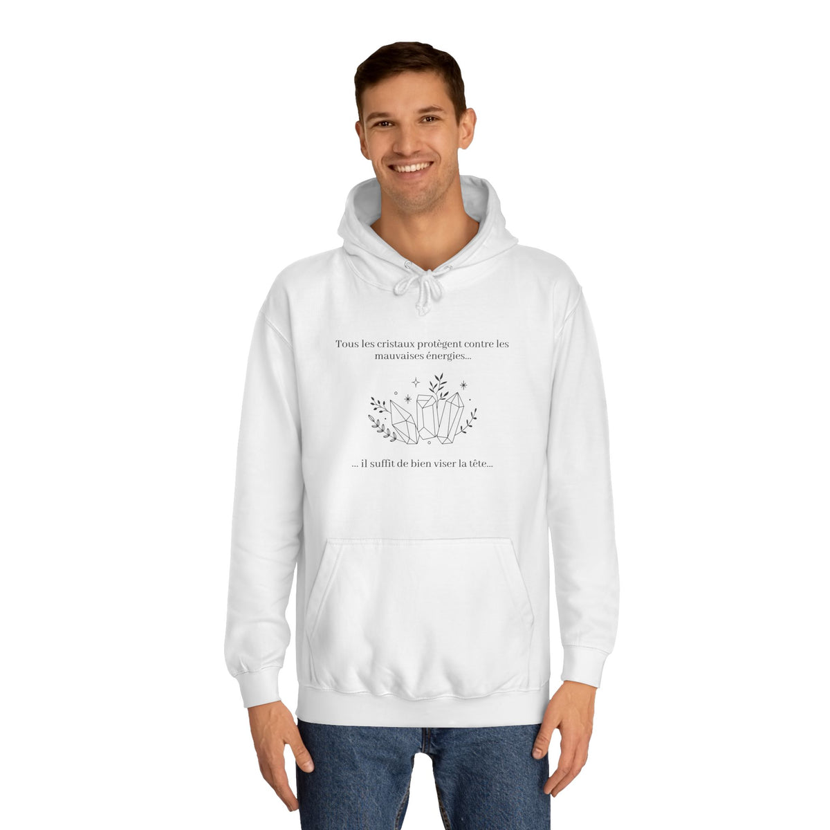 Hoodie - All the crystals protect against bad energies