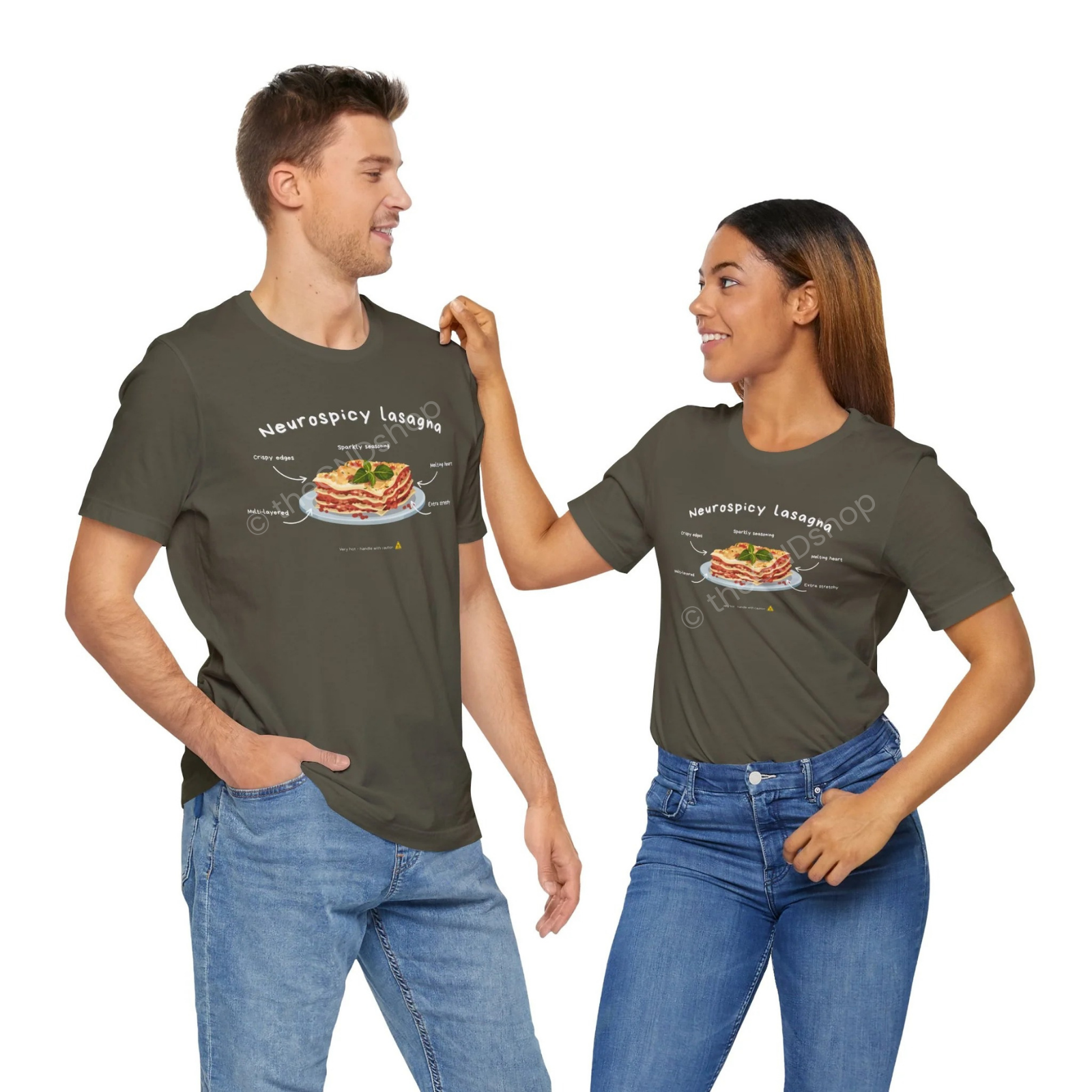 Unisex T-shirt - Neurospicy Lasagna – Multi-layered and extra spicy