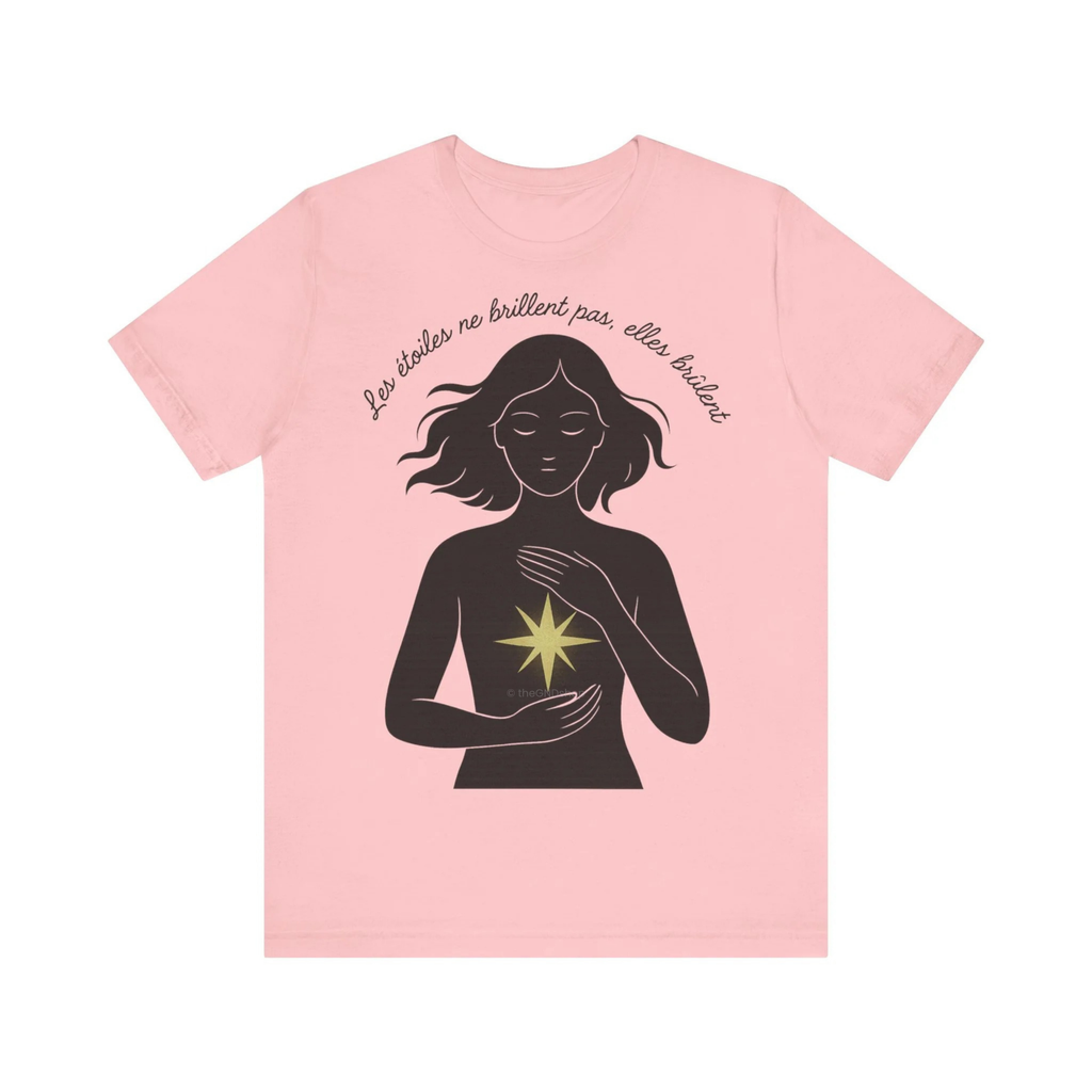 T-Shirt Unisex - Les étoiles ne brillent pas elles brûlent