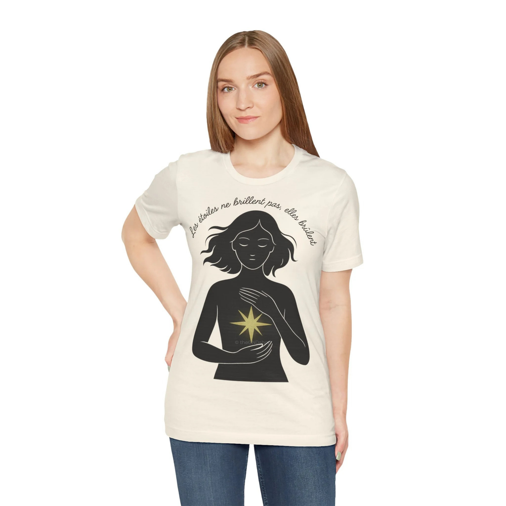 T-Shirt Unisex - Les étoiles ne brillent pas elles brûlent