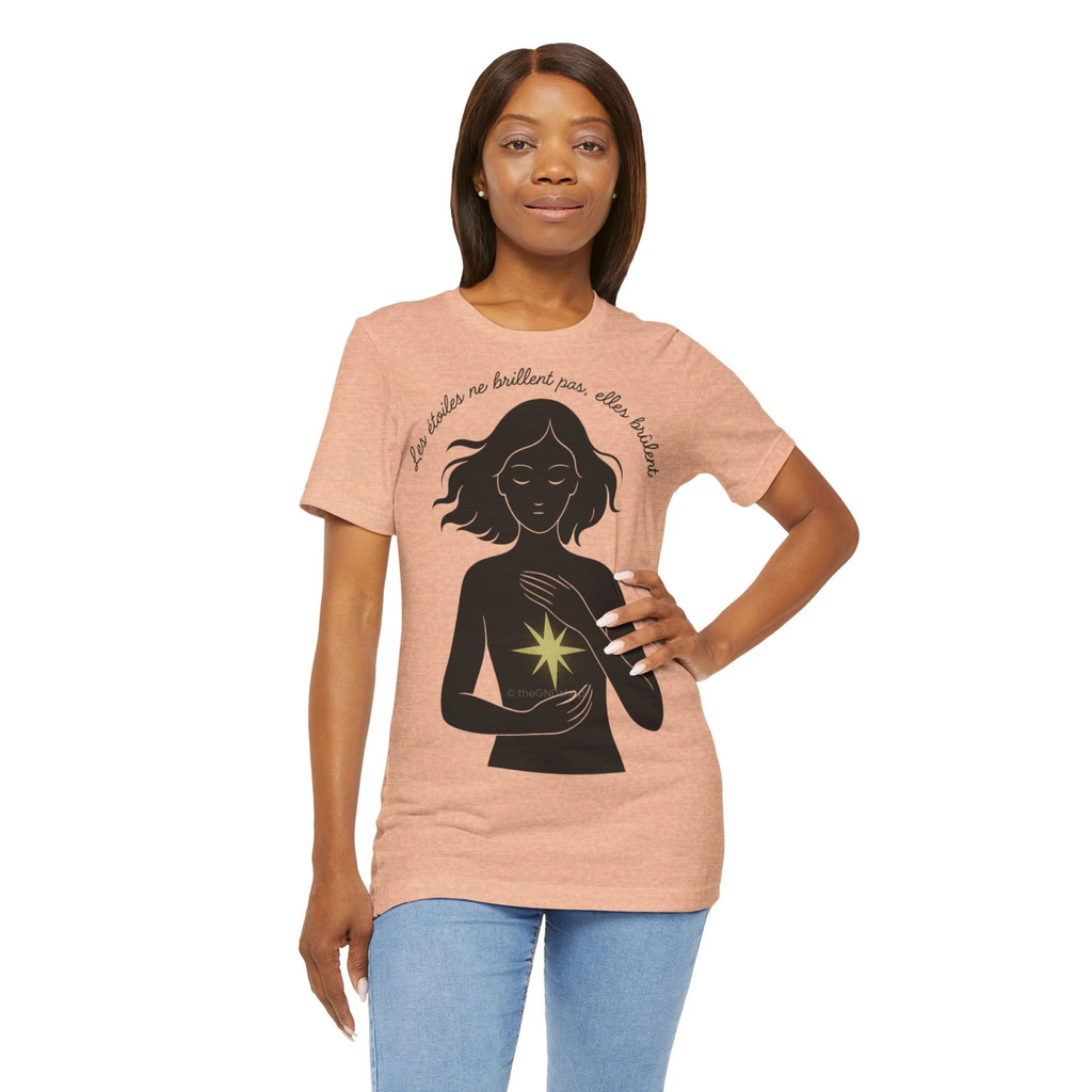 T-Shirt Unisex - Les étoiles ne brillent pas elles brûlent