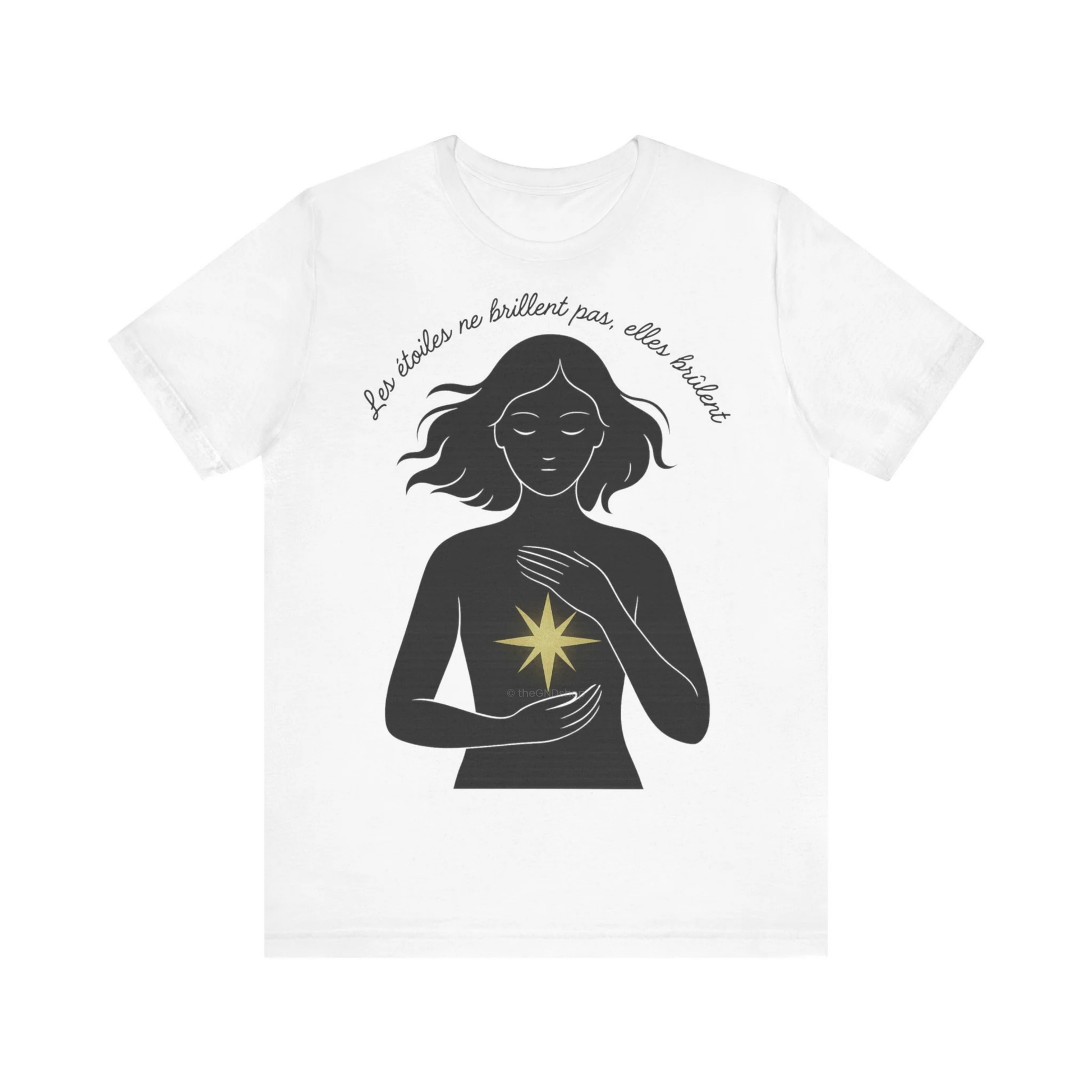 T-Shirt Unisex - Les étoiles ne brillent pas elles brûlent