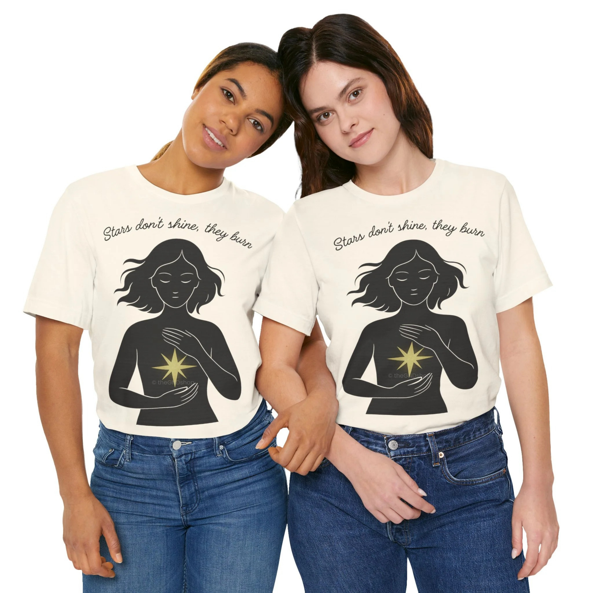 T-Shirt Unisex - Stars don't shine, they burn