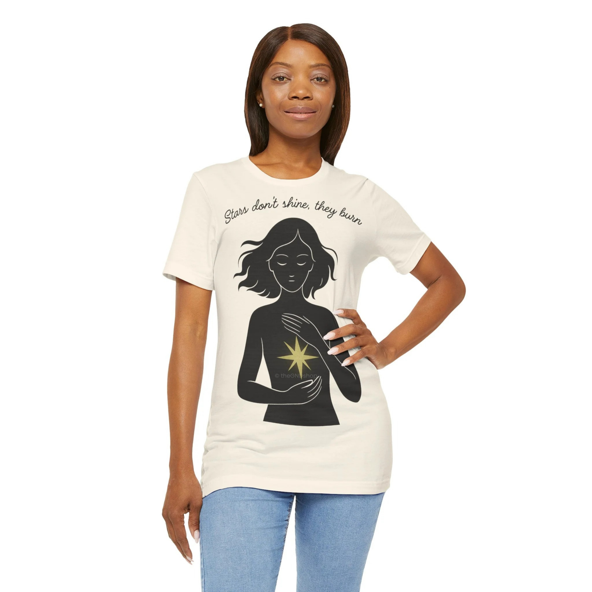 T-Shirt Unisex - Stars don't shine, they burn