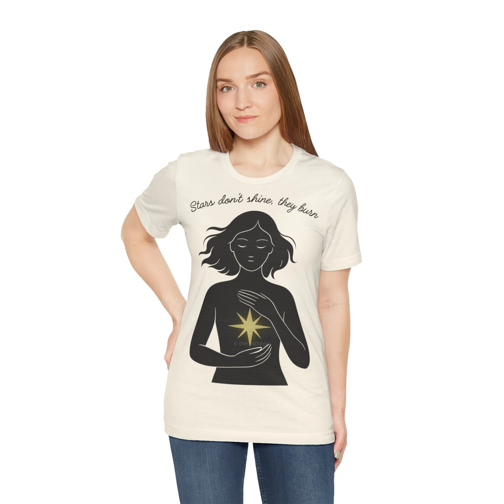 T-Shirt Unisex - Stars don't shine, they burn