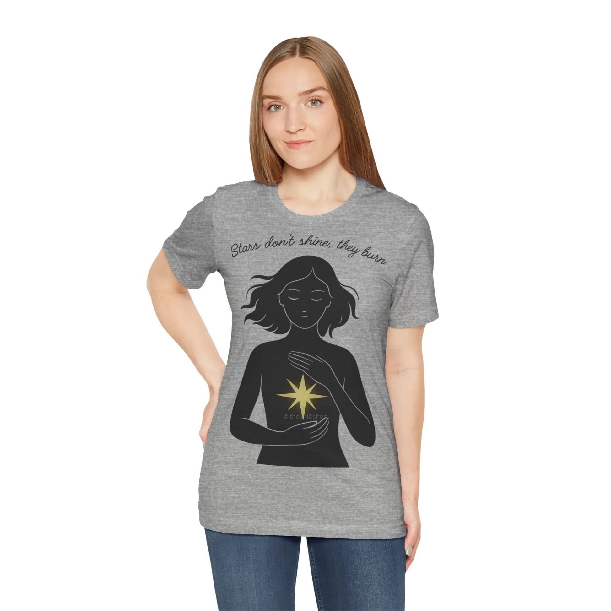 T-Shirt Unisex - Stars don't shine, they burn