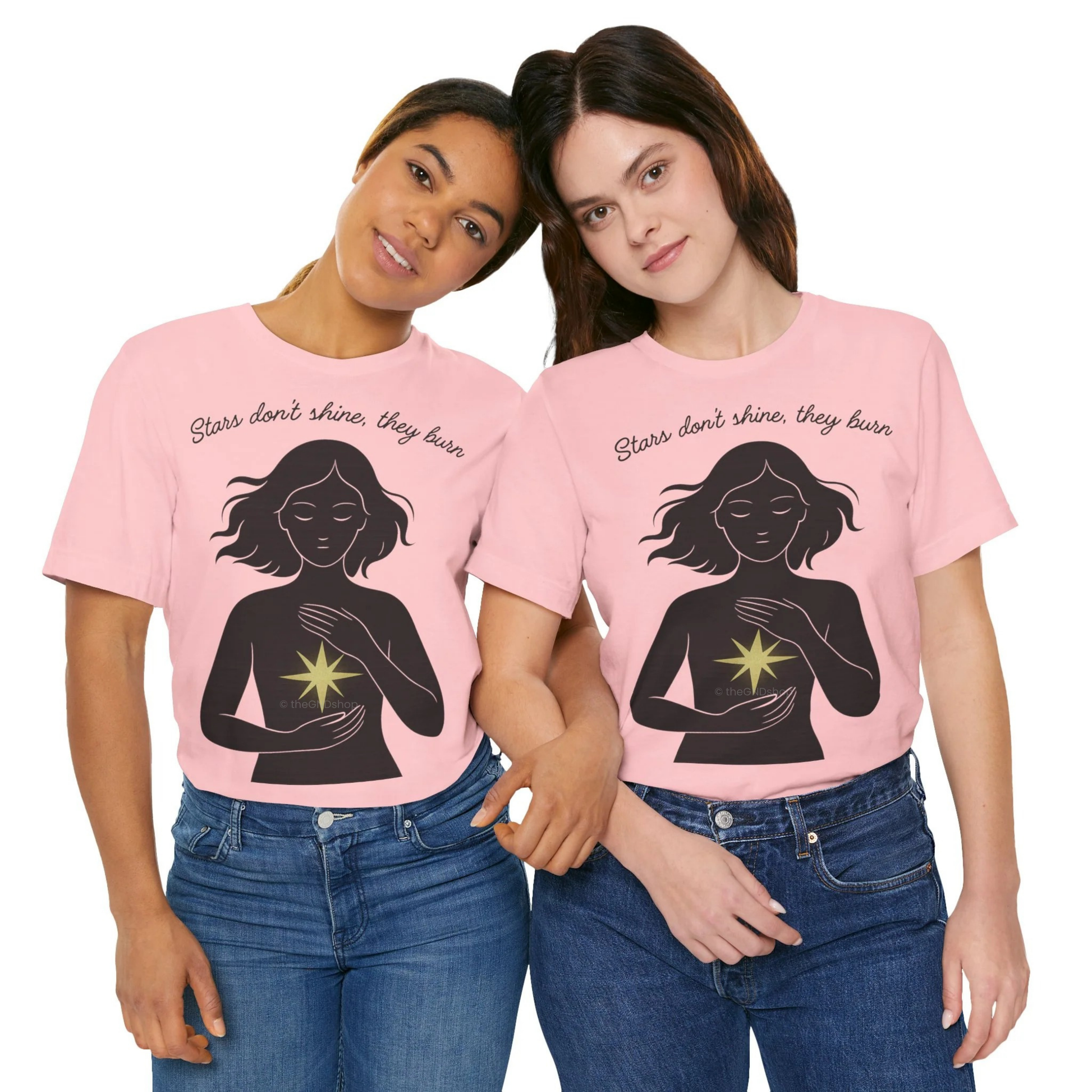 T-Shirt Unisex - Stars don't shine, they burn
