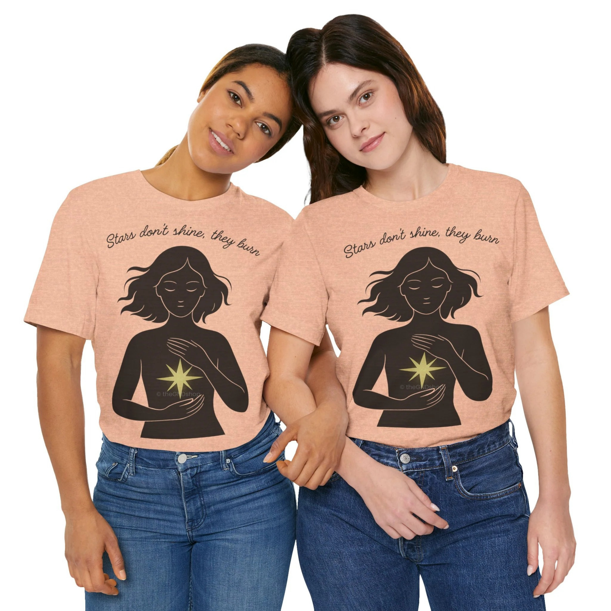 T-Shirt Unisex - Stars don't shine, they burn