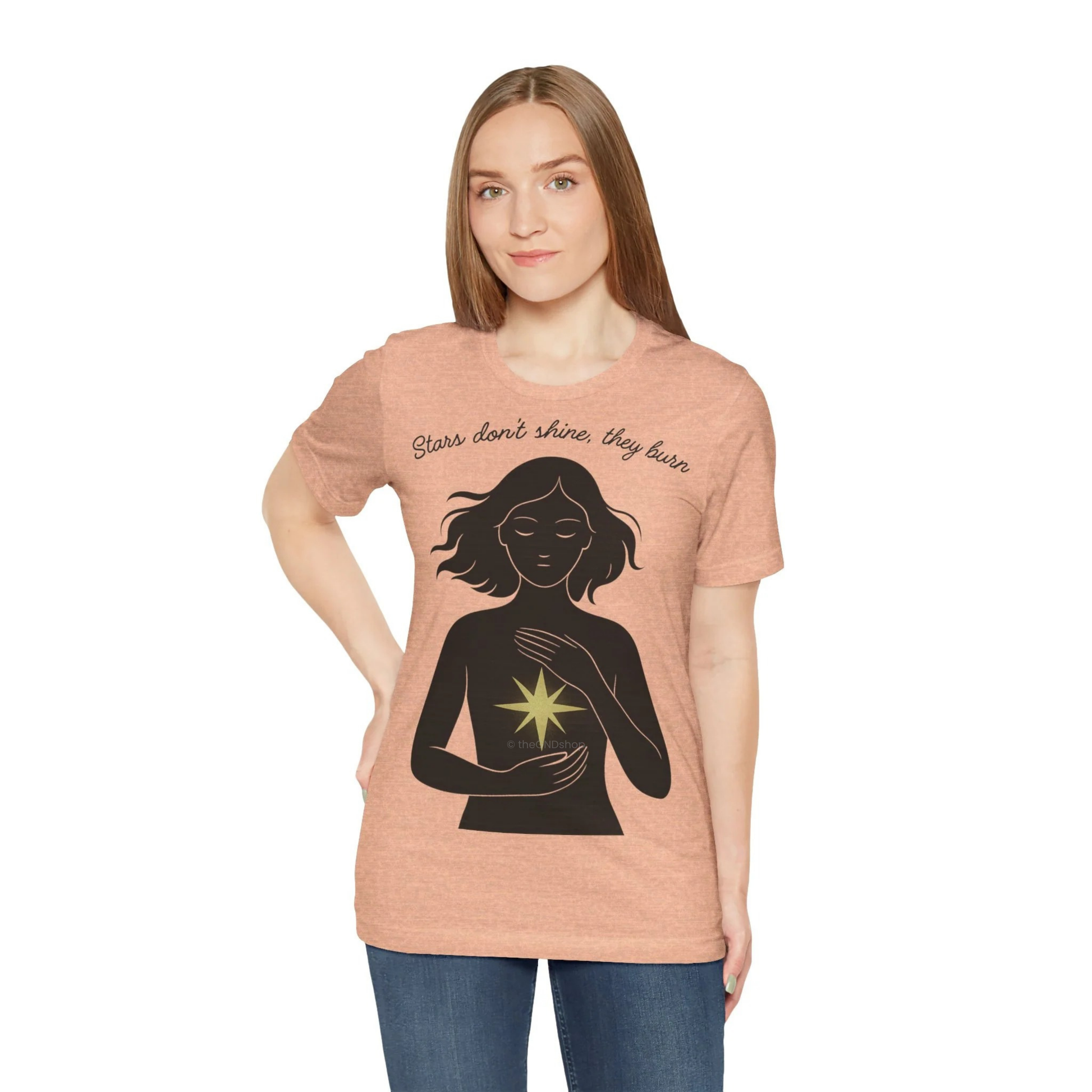 T-Shirt Unisex - Stars don't shine, they burn