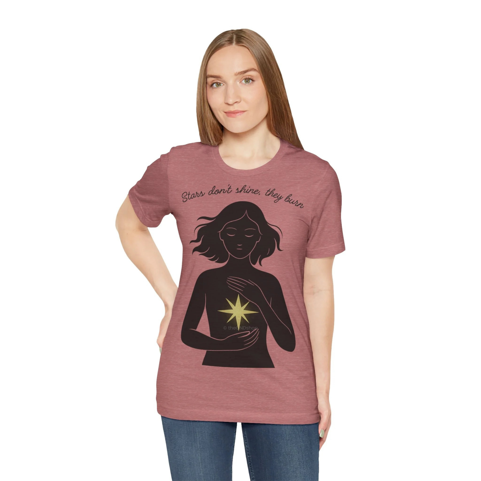 T-Shirt Unisex - Stars don't shine, they burn