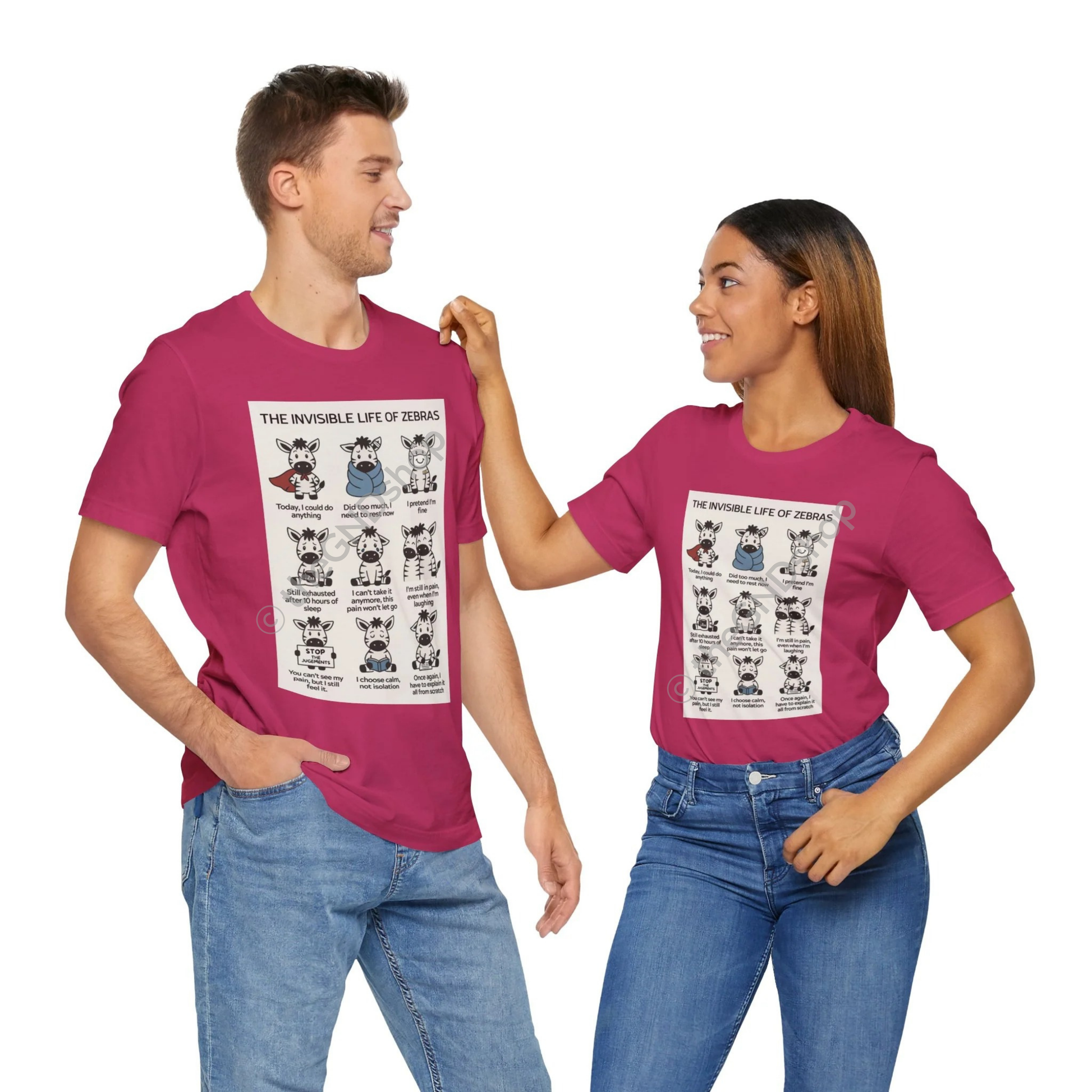 Unisex Tee - The Invisible Life of Zebras (hEDS)