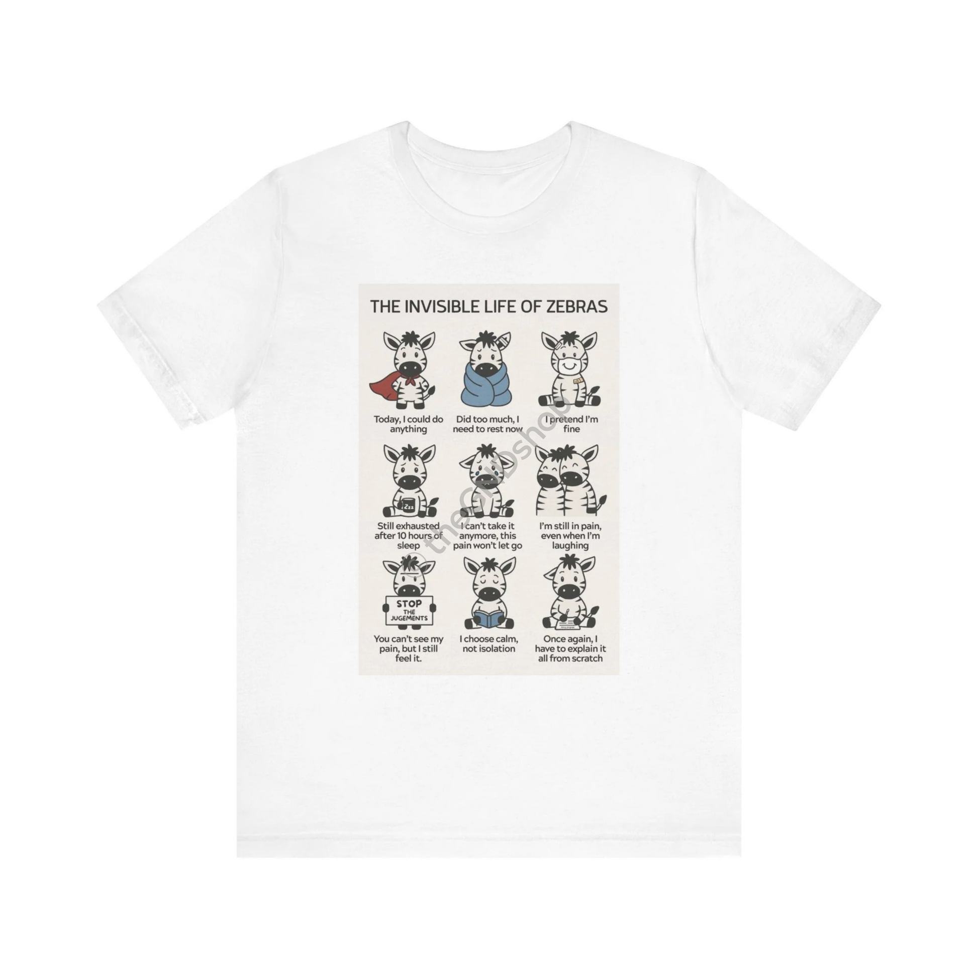 Unisex T-shirt - The Invisible Life of Zebras (hEDS)