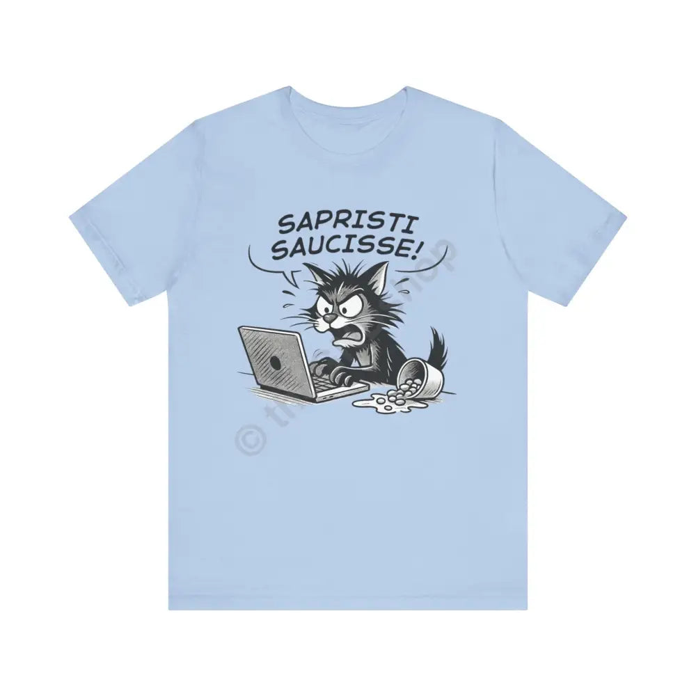 T-shirt - Sapristi Saucisse! Baby Blue / S T-Shirt