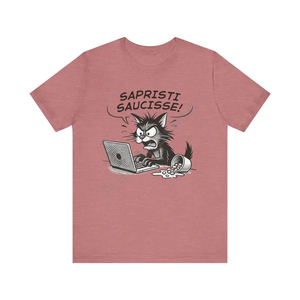 T-shirt - Sapristi Saucisse! Heather Mauve / XS T-Shirt